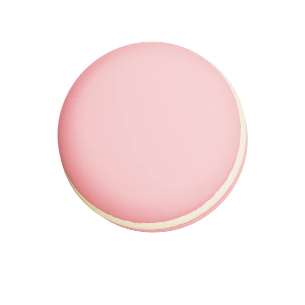 Macarons 3D icon, view 4