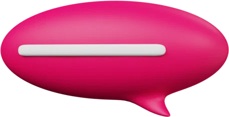 Speech Bubble 15 3D icon, view 2