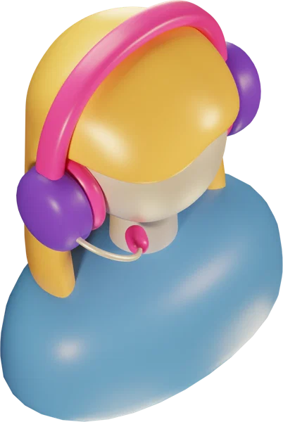 Assistant 3D icon, view 4