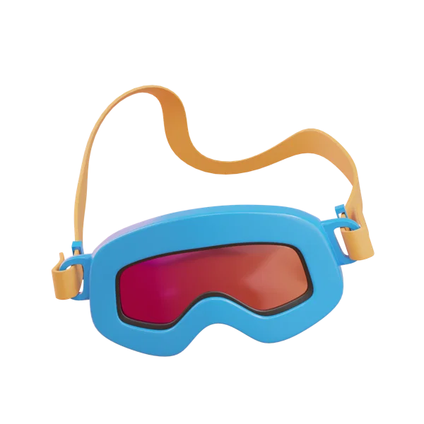 Ski-Glasses 3D icon, view 2
