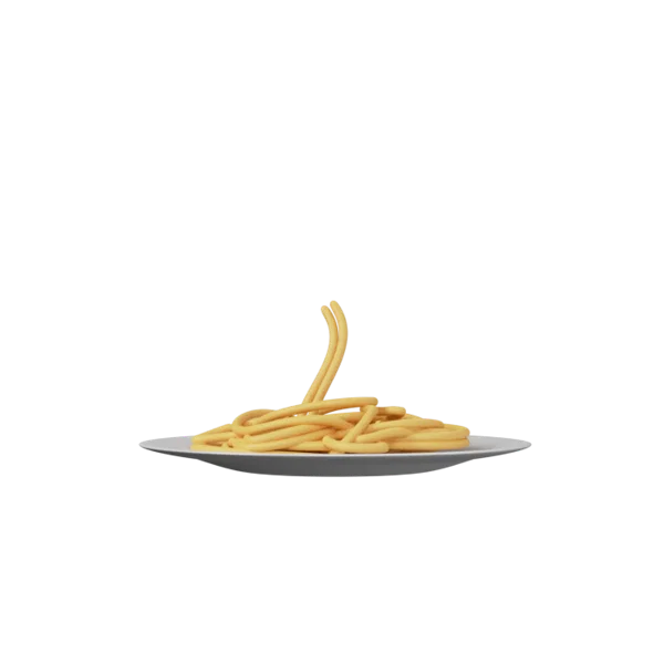 Pasta 3D icon, view 2
