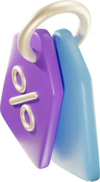 Tags 3D icon, view 5