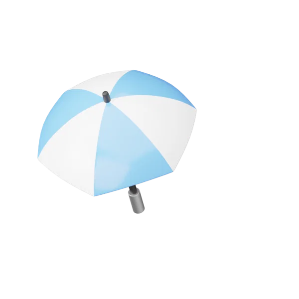 Umbrella 3D icon, view 5