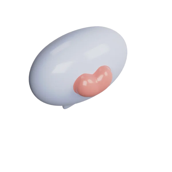 Heart Text 3D icon, view 4