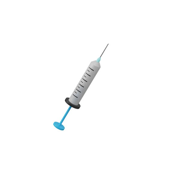 Injection 3D icon, view 2