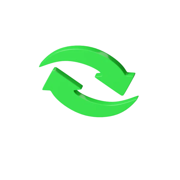 Recycle 3D icon, view 5