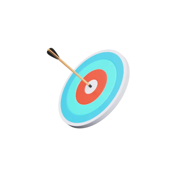 Dart Board 3D icon, view 1