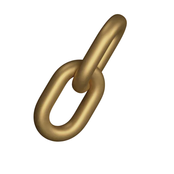 Chain 3D icon, view 4