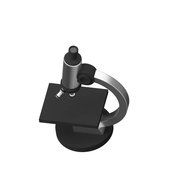 Microscope 3D icon, view 5