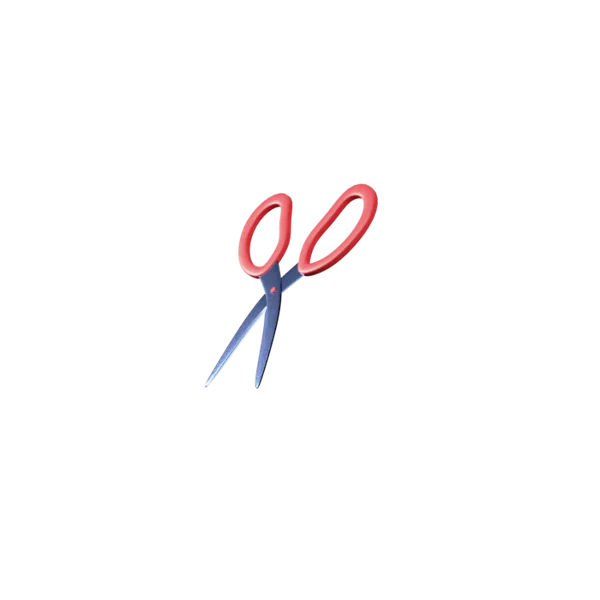 Scissors 3D icon, view 2