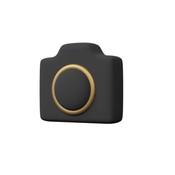 Camera 1 3D icon, view 2