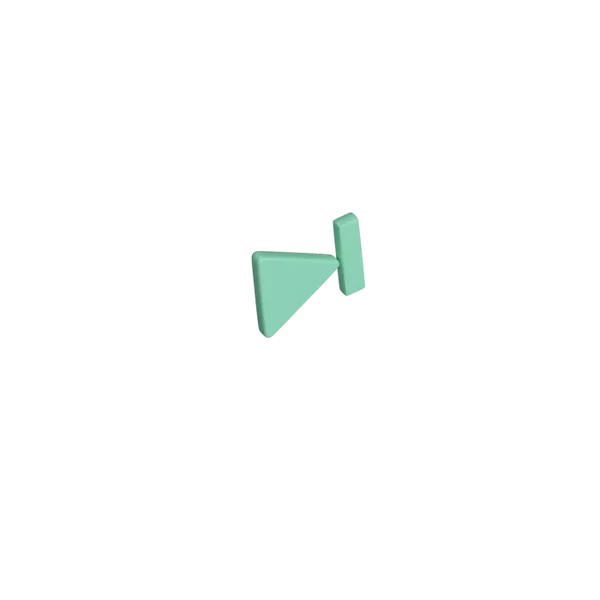 Media Buttons - Next 3D icon, view 4