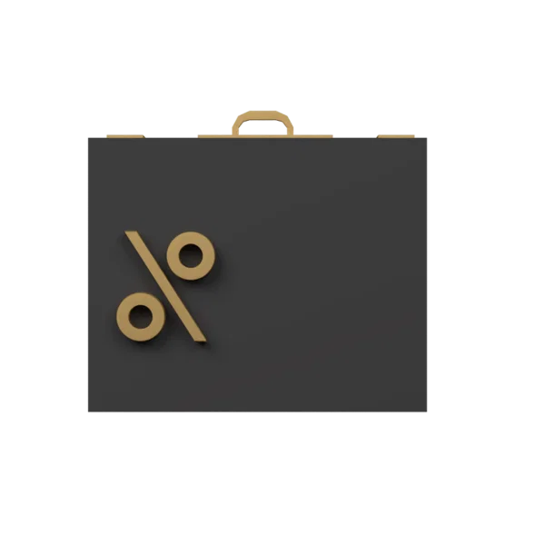 Briefcase 2 3D icon, view 1
