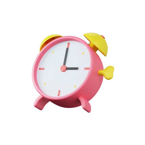 Alarm 3D icon, view 1