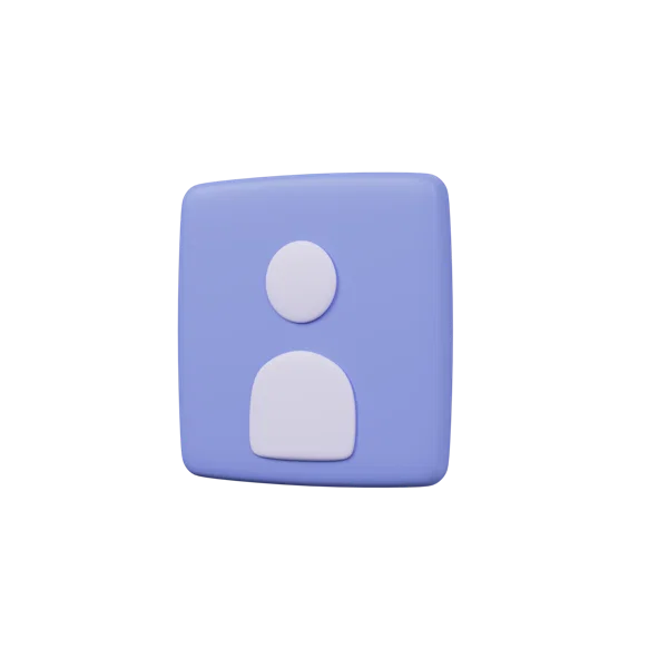 Profile Picture 3D icon, view 2