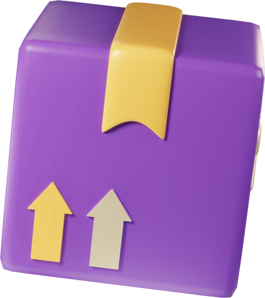 Box 3D icon, view 3