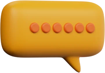Speech Bubble 20 3D icon, view 3