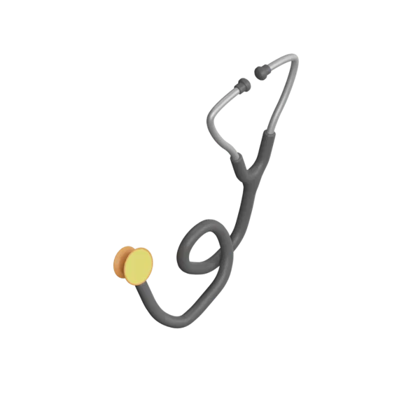 Stethoscope 3D icon, view 4