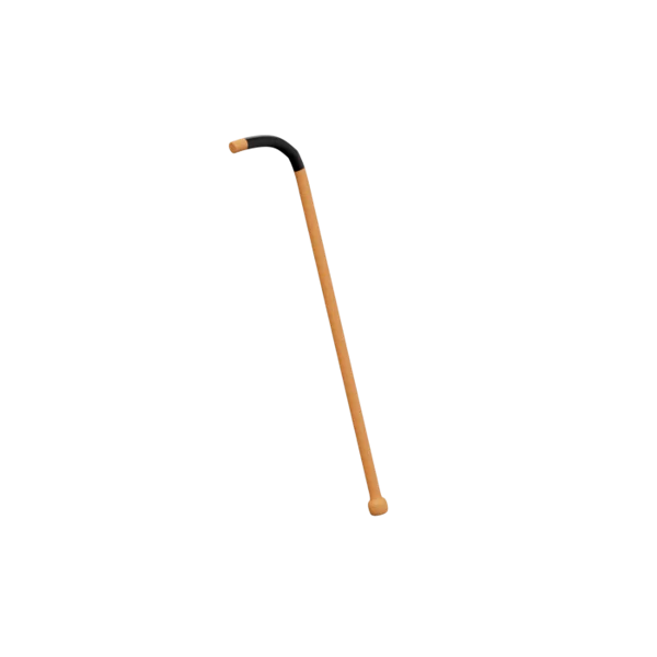 Walking Cane 3D icon, view 1