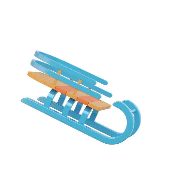 Wintersled 3D icon, view 3