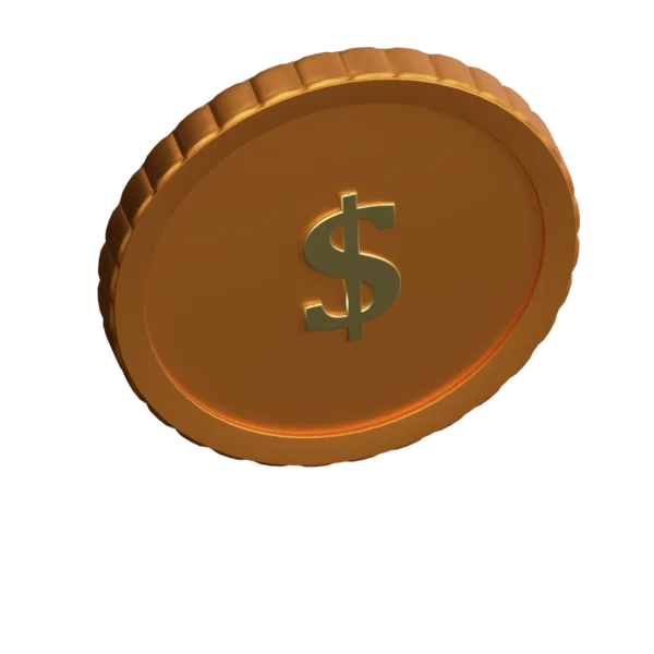 Currencies - Dollar 3D icon, view 4