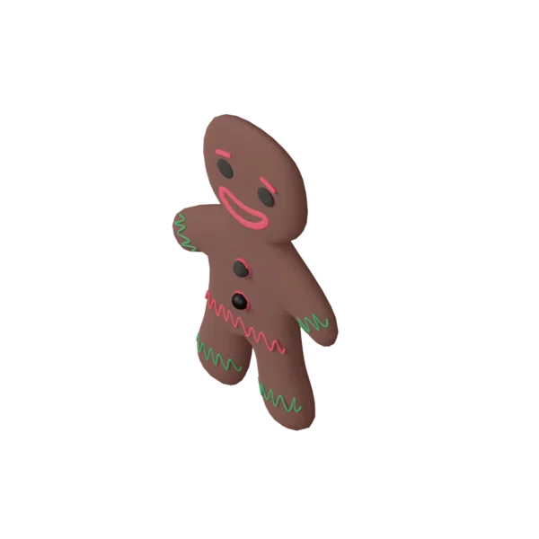 Gingerbread 3D icon, view 5