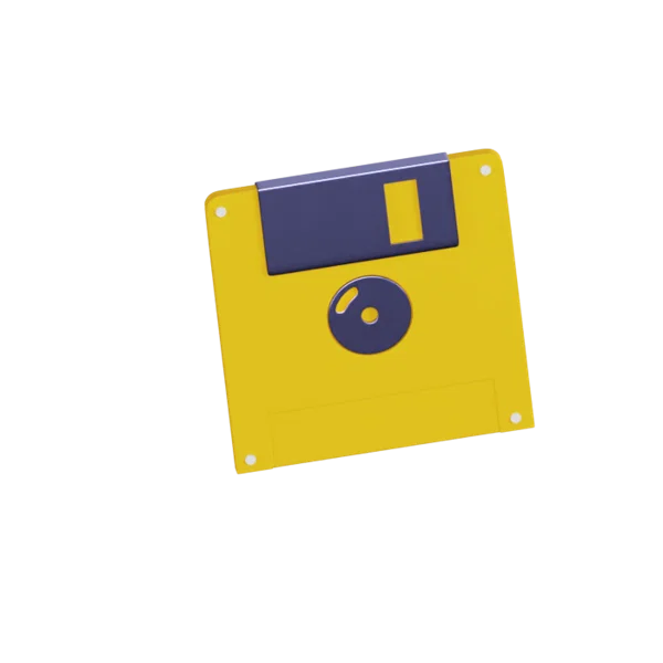 Floppy Disk 3D icon, view 4