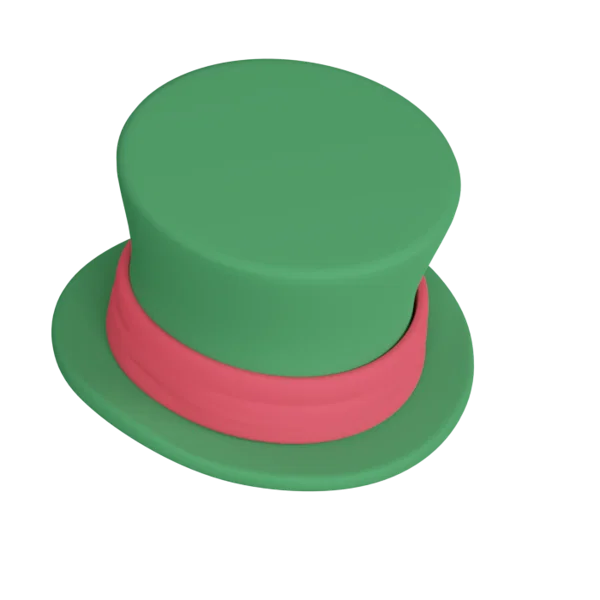 Hat 3 3D icon, view 4
