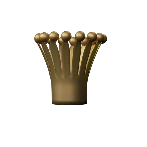 Crown 3D icon, view 2