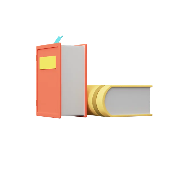 Old Book 3D icon, view 2