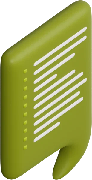 Speech Bubble 43 3D icon, view 4