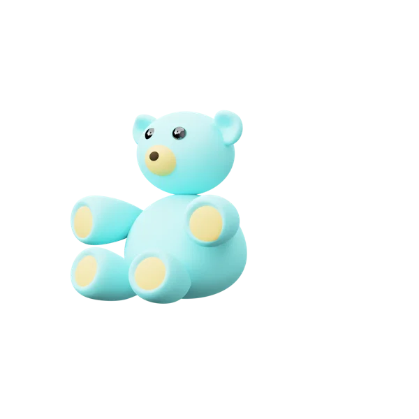 Tedy Bear 3D icon, view 2
