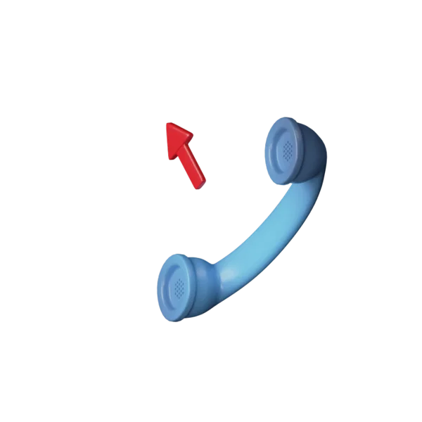 Telephone - Outgoing 3D icon, view 5