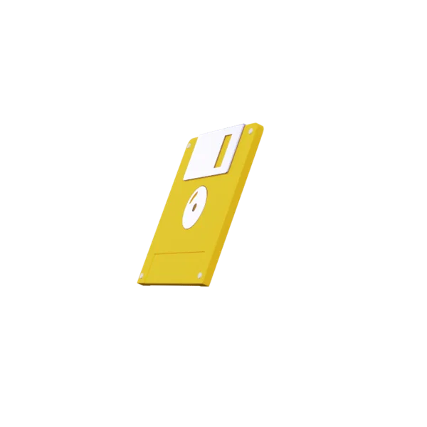 Floppy Disk 3D icon, view 2