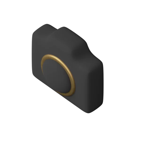 Camera 1 3D icon, view 5