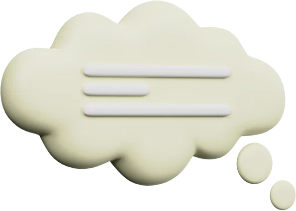 Speech Bubble 41 3D icon, view 3