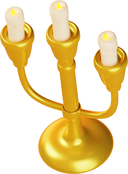 Candelabrum 3D icon, view 5