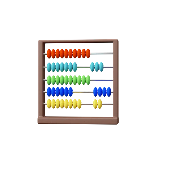 Abacus 3D icon, view 2