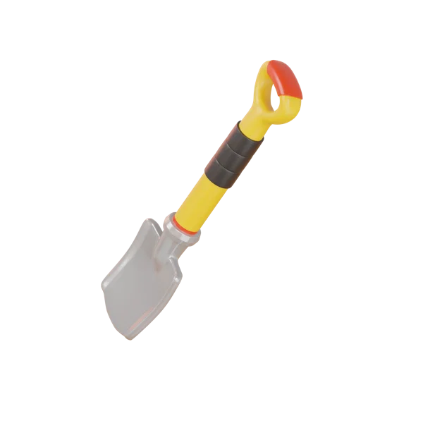 Shovel 3D icon, view 5