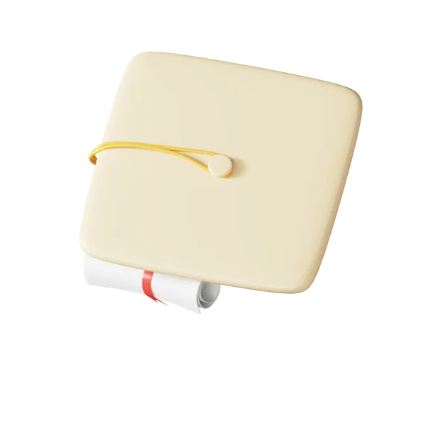 Diploma 3D icon, view 5