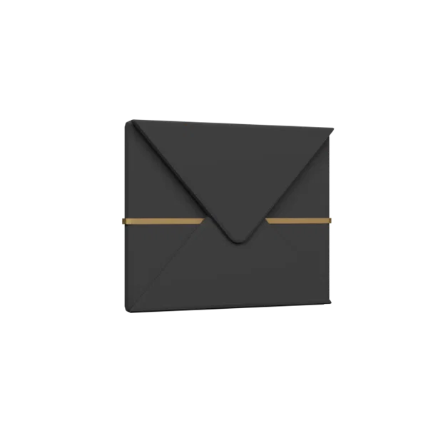Envelope 3D icon, view 3