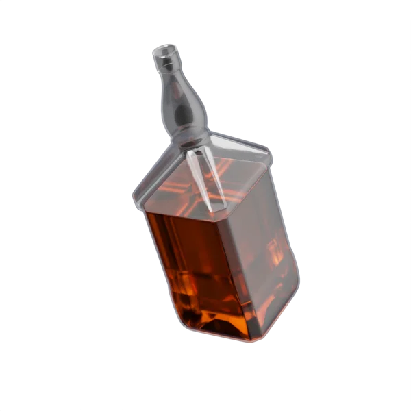 Whiskey 3D icon, view 1