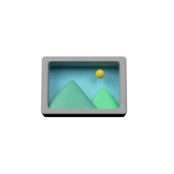 Picture 3D icon, view 1
