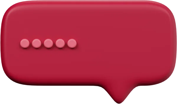 Speech Bubble 26 3D icon, view 1
