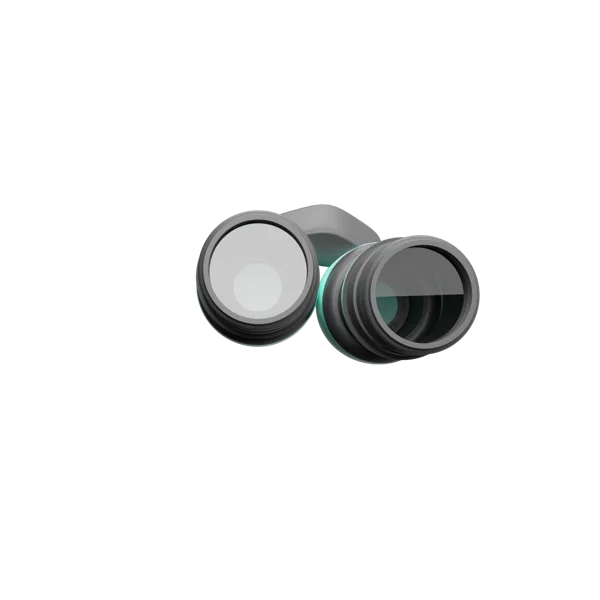 Binocularis 3D icon, view 3