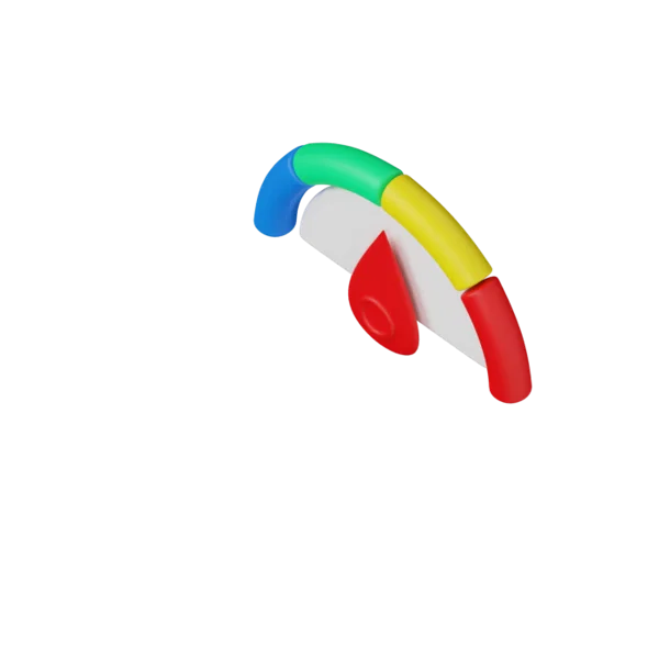 Gauge 3D icon, view 5