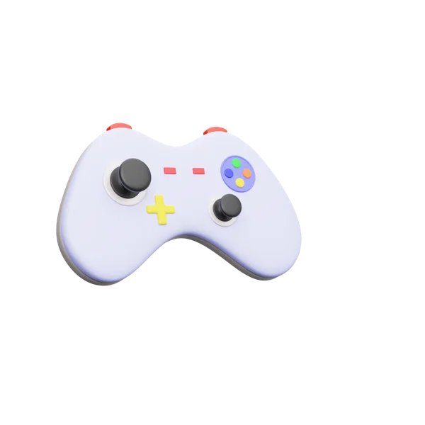 Joystick 2 3D icon, view 3