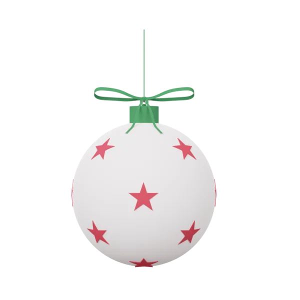 Ball (stars) 3D icon, view 1