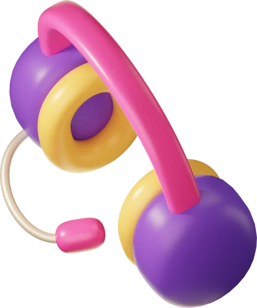 Headphones 3D icon, view 5