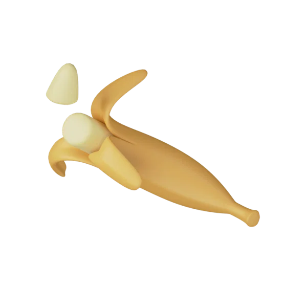 Banana 3D icon, view 5